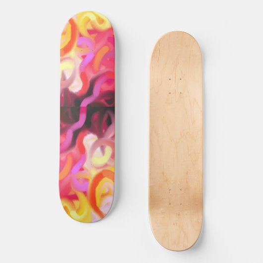 Abstrakte Wirbel Skateboard Deck (Vorderseite)