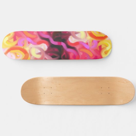 Abstrakte Wirbel Skateboard Deck (Horizontal)