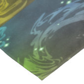Abstrakte Wirbel Tischdecke (Schrägansicht)