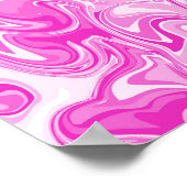 Abstrakte Wirbelkunst - Magenta Poster (Ecke)