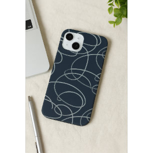 Abstrakte wirbelnde Rebe Minimalistische Linienk Case-Mate iPhone Hülle