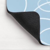Abstrakte wirbelnde Rebe | Moderne Textur Schreibt Mousepad (Ecke)