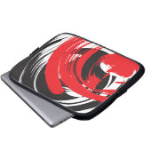 Abstrakte Wirbels-Elektronik-Hülse Laptopschutzhülle (Vorne Knopf)