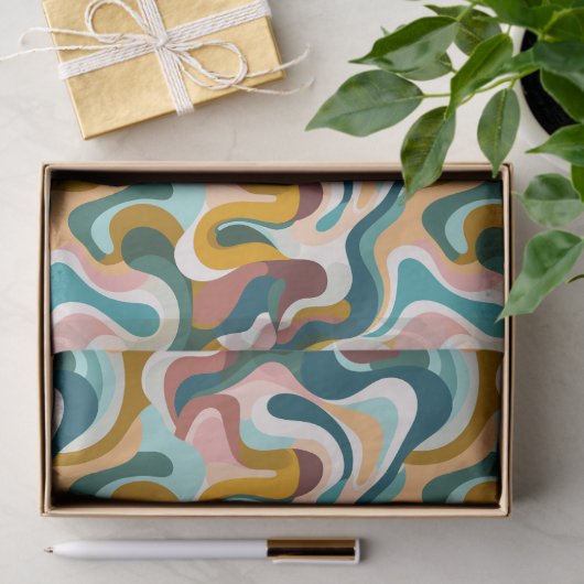 Abstrakte, Wirble Formen Seidenpapier (Geschenk)