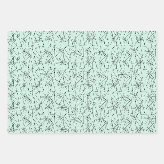 Abstrakte Wire Tree Art aus dem Mittelalter Geschenkpapier Set (Vorderseite)