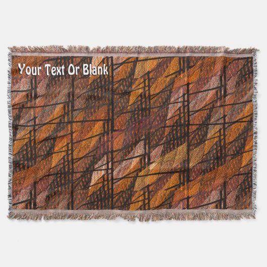 Abstrakte Woche Nummer 1 Decke (Vorderseite)