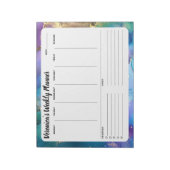 Abstrakte Woche sichern, um Notepad-Planer aufzuli Notizblock (Rotiert)