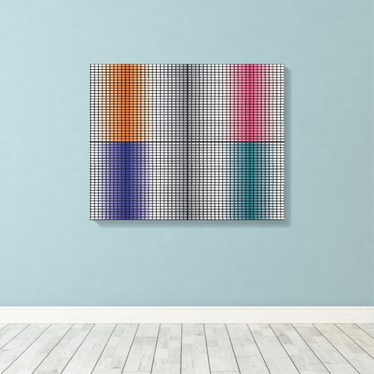 Abstrakte Wohngestaltung Leinwanddruck (Insitu (Holzboden))