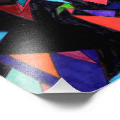 Abstrakte Wolf-Seitenansicht Fotodruck (Ecke)