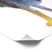 Abstrakte Wolf-Silhouette Fotodruck (Ecke)