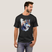 Abstrakte Wolfskleidung T-Shirt (Vorne ganz)