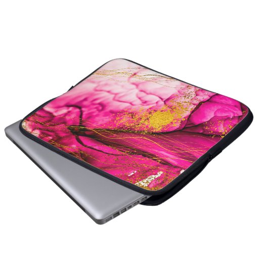 Abstrakte Wolken-ART. Transparente Kreativität. Ma Laptopschutzhülle (Vorne Knopf)