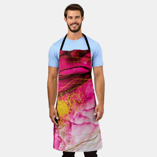 Abstrakte Wolken-ART. Transparente Kreativität. Ma Schürze (Getragen)