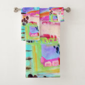 Abstrakte Wolken Badhandtuch Set (Insitu)