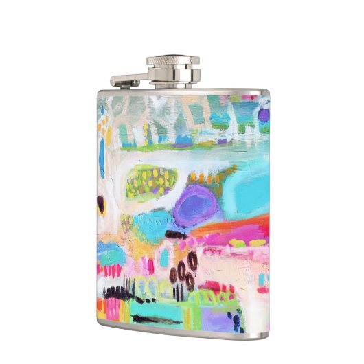 Abstrakte Wolken Flachmann (Links)