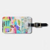 Abstrakte Wolken Gepäckanhänger (Vorderseite horizontal)