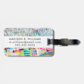 Abstrakte Wolken Gepäckanhänger (Rückseite horizontal)