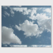 Abstrakte Wolken Himmel Fotografie Geschenkpapier (Flach)