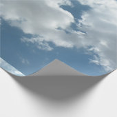 Abstrakte Wolken Himmel Fotografie Geschenkpapier (Ecke)
