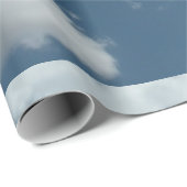 Abstrakte Wolken Himmel Fotografie Geschenkpapier (Rolleneckpunkt)