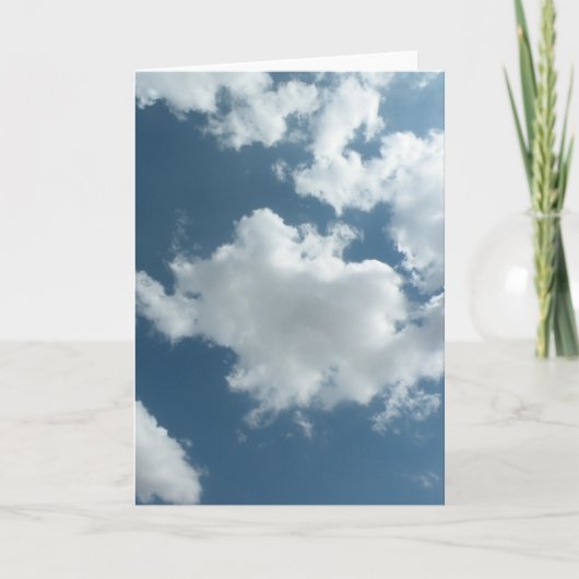 Abstrakte Wolken Himmel Fotografie Karte (Vorderseite)