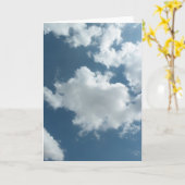 Abstrakte Wolken Himmel Fotografie Karte (Gelbe Blume)