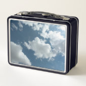 Abstrakte Wolken Himmel Fotografie Metall Brotdose (Rückseite)