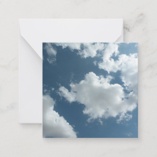 Abstrakte Wolken Himmel Fotografie Mitteilungskarte (Vorderseite)