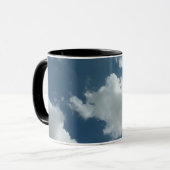 Abstrakte Wolken Himmel Fotografie Tasse (Vorderseite Links)