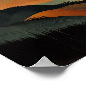 Abstrakte Wolken im Hintergrund Poster (Ecke)