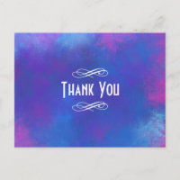 Abstrakte Wolken in Rosa Lila und Blau Vielen Dank