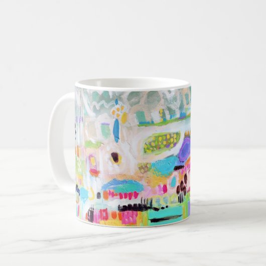 Abstrakte Wolken Kaffeetasse (Vorderseite Links)