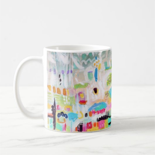 Abstrakte Wolken Kaffeetasse (Links)