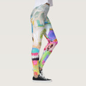 Abstrakte Wolken Leggings (Rechts)