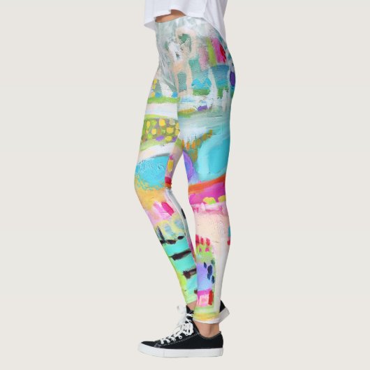 Abstrakte Wolken Leggings (Links)