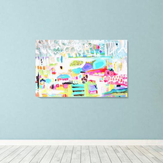 Abstrakte Wolken Leinwanddruck (Insitu (Holzboden))