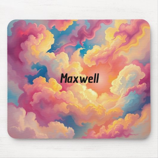 Abstrakte Wolken Maus Pad Mousepad (Vorne)