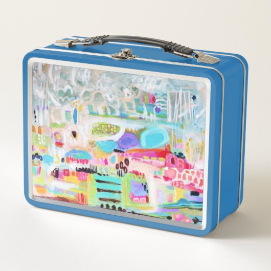 Abstrakte Wolken Metall Lunch Box (Vorderseite)