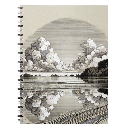 Abstrakte Wolken | Notebook-Journal Notizblock (Vorderseite)