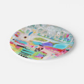 Abstrakte Wolken Pappteller (Schrägansicht)