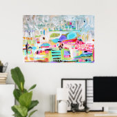 Abstrakte Wolken Poster (Heimbüro)