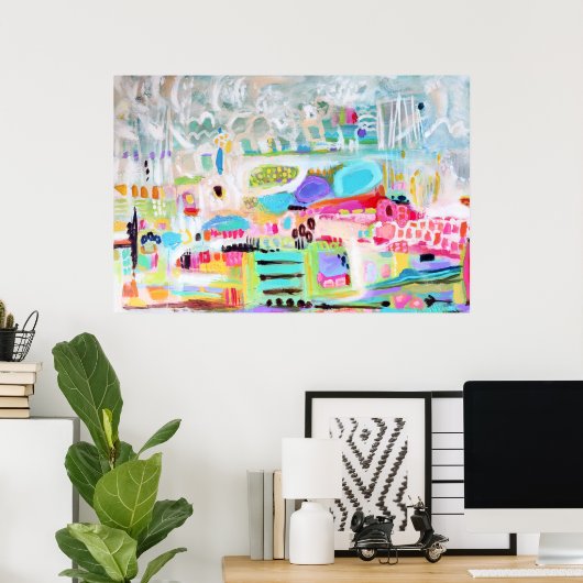 Abstrakte Wolken Poster (Heimbüro)