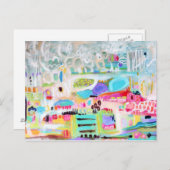 Abstrakte Wolken Postkarte (Vorne/Hinten)