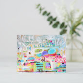 Abstrakte Wolken Postkarte (Stehend Vorderseite)