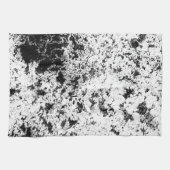 Abstrakte Wolkenbildung in Schwarz und Weiß Geschirrtuch (Horizontal)