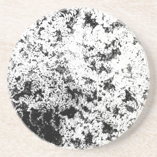 Abstrakte Wolkenbildung in Schwarz und Weiß Getränkeuntersetzer (Vorne)