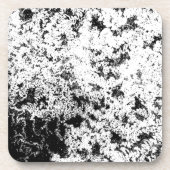 Abstrakte Wolkenbildung in Schwarz und Weiß Getränkeuntersetzer (Vorderseite)