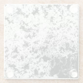 Abstrakte Wolkenbildung in Schwarz und Weiß Glasuntersetzer (Rückseite)