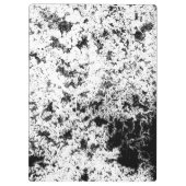 Abstrakte Wolkenbildung in Schwarz und Weiß Klemmbrett (Rückseite)