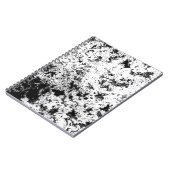 Abstrakte Wolkenbildung in Schwarz und Weiß Notizblock (Linke Seite)